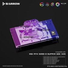 Barrow GPU Liquid Cooling Block for MSI 5090 SUPRIM Aurora BS-MSP5090-PA picture
