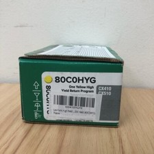 Genuine Lexmark 80C0HYG Yellow High Yield Return Program Toner Cartridge picture
