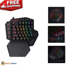 Ergonomic K585 Wired Gaming Keypad with RGB Backlight & Detachable Wrist Rest picture