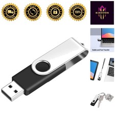 1GB USB 2.0 Flash Drive - Durable Swivel Metal Stick for All Devices picture