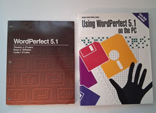 WordPerfect 5.1 with New Sealed Disk PC & Timothy O'Leary VTG Software Books picture