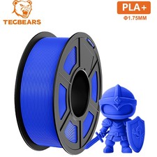 TECBEARS Blue PLA Plus Filament 1KG 1.75mm 3D Printer Filament PLA+ Neatly Wound picture