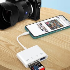 4 in1 USB to Card Reader Adapter USB Camera Micro SD Memory Slot for iPhone iPad picture