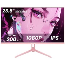 Pink 24 inch Gaming Monitor 200Hz Refresh Rate FHD 1080p Resolution Fast IPS ... picture