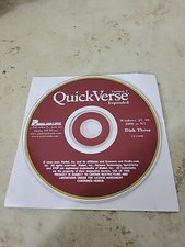 Quick Verse Version 7 Expanded Windows 95/98 2000 NT Bible Reference CD Disc 3 picture