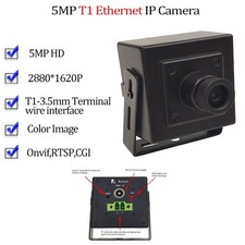 5MP T1 Ethernet Mini IP Camera Audio H.265 2.8mm RJ45 Port for Special Vehicle picture