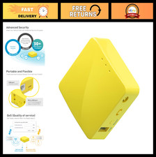 Portable Mini Travel WiFi Router - VPN, 2 Ethernet Ports, USB 2.0, OpenWrt, Easy picture