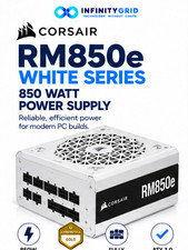 NEW CORSAIR RM850e White 850W Fully Modular ATX PSU Cybenetics Gold Power Supply picture