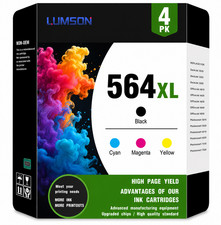 564XL Ink Cartridge Replacement (4-Pack) for HP 3520 5520 5511 4620 Printers picture