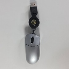 Targus PAUM01U Retractable USB Optical Mouse Mini Laptop Travel Portable Silver picture