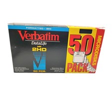 Verbatim DataLife MF-2HD Microdisks Double Sided 50 Pack, Gray, New, Open Box picture
