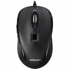 Adesso IMOUSEF1 Wired USB Mouse w/ Fingerprint Reader picture