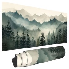 Misty Forest Large Mouse Pad,Gaming Keyboard Desk Pad,Extended Mouse Mat Non-... picture