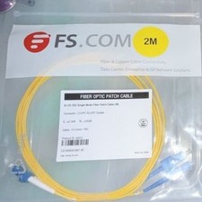 FS.COM 2M 9/125 OS2 Single Mode Duplex Fiber Optic Patch Cable (LC/UPC-SC/UPC) picture
