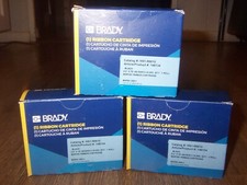 NEW 3x Brady M61-R6610 Label Printer Ribbon Cartridge BLACK Roll 2