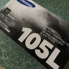 Genuine Samsung 105L (MLT-D105L) Black Toner Cartridge New, Sealed picture