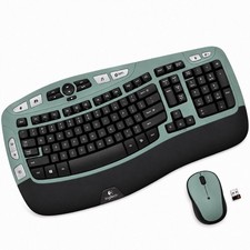 Logitech Comfort Wave Sage K350 Wireless Keyboard M325 Mouse Combo With Receiver picture