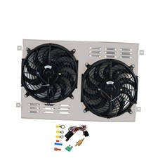 Aluminum Radiator Shroud Fan compatible with 1970-74 Dodge Plymouth Mopar Cars picture