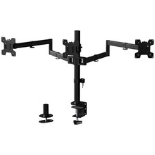 Adjustable Triple Monitor Mount for 13-27 inch Screens, 22 lbs per Arm picture