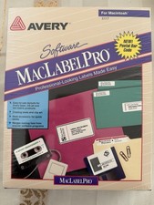 Avery Software MacLabelPro 5117 for Macintosh 3.5 Discs New in Box 1993 picture