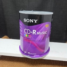 Sony CD-R Music Discs 80 min Color Collection Discs - 100CRM80RSX 100 Count New picture