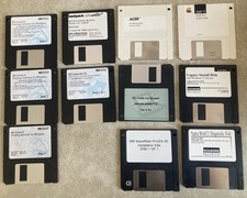 Vintage Floppy Disk Lot Apple IIgs, Diamond, Backpack, Drivers & Utilities picture