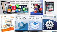 Ashampoo WinOptimizer 25 -Snap 15 -Lightning PDF⁠ - PCmover Express PC [DISC] picture