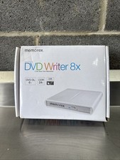 NEW Memorex Slim External CD/DVD Writer, DVD 8X, CDR 24X USB Powered Mac Windows picture