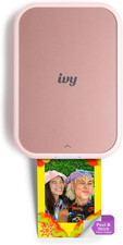Canon Ivy 2 Mini Photo Printer for iOS & Android Sticky Back Prints Pink New picture