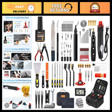 142Pcs 3D Printer Tool Kit & Accessories, Rotary Tool, Heat Gun, Nozzle Cleaning picture