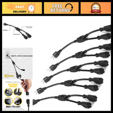 3 Prong Y Splitter Power Cable Extension Cord 16 AWG, UL Approved, 1ft, 5 Pack B picture