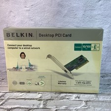 BELKIN Desktop PCI Card 10/100 Mbps With Installation Software CD*NEW SEALED BOX picture