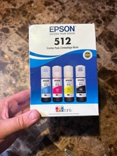 Genuine Epson 512 T512520-S Ink Bottle 4-Pack Open Box ET-7700 ET-7750 picture