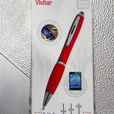 Vivitar 2-in-1 Pen + Stylus, Universal Tablet Compatibility, Red picture