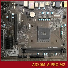 FOR MSI A320M-A PRO M2 AMD AM4 DDR4*2 HDMI DVI-D VGA 32GB m-ATX Ｍotherboard Test picture