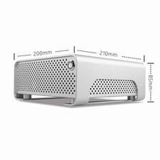 MetalGear Plus Aluminum Mini HTPC Case Mini ITX Cases Computer Gaming PC Desktop picture