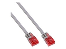 InLine Slim U/UTP Cat.6 Grey 15m 15m Rj-45 Copper Wire Lan Patch Cable 71615 picture