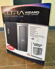 Ultra Wizard ULT31580 ATX Mid Tower PC Case Jet Black Vintage Retro Gaming picture