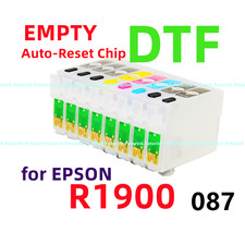 Empty Refillable Ink Cartridge Stylus Photo R1900 Printer T087 87 DTF Printing * picture
