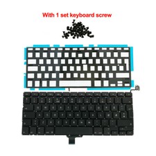 Norway Norwegian Keyboard + Backlight Screw For Macbook pro 13