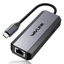 USB C to Ethernet Adapter 5Gbps/2.5Gbps RJ45 Gigabit LAN Network Adapter 95W PD picture