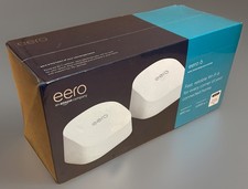 eero 6 Dual-Band Mesh WiFi 6 System | 2-Pack Wireless Router Extender New Sealed picture