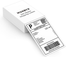 220 Count Fanfold 4x6 Thermal Shipping Labels - Compatible with Most Printers picture