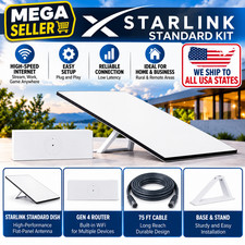 STARLINK Standard 4 X Satellite Internet Kit Gen 3 WiFi Router 02534001 picture
