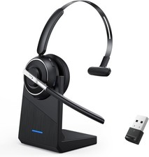 Bluetooth Headset, Wireless Headset with Microphone for PC, V5.2 Computer Headse picture