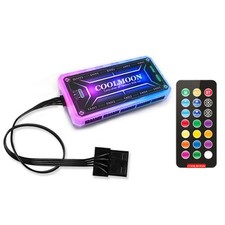 12V 60W 433.92Mhz Remote Control RGB Cooling Fan Intelligent Controller Kit picture