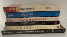 6 Vintage Computer Manual Apple II Book User Guide Programming Aid Software Lot picture