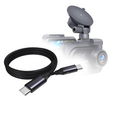 BoxWave Cable Compatible with Rove R2-4K Dual Dash Cam - 3 feet, Jet Black picture