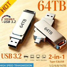 USB Flash Drive OTG Pen Drive Memory Stick Hard Drive Phone PC Videos Games Gift picture