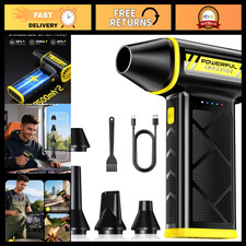 Ultra-Powerful Cordless Air Duster 130,000 RPM - 3-Speed Rechargeable Dust Clean picture
